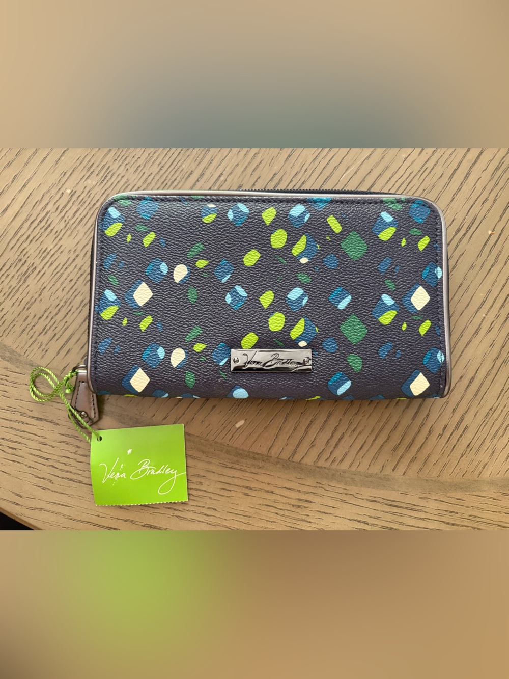 Vera Bradley Accordion Wallet in Ink Spots